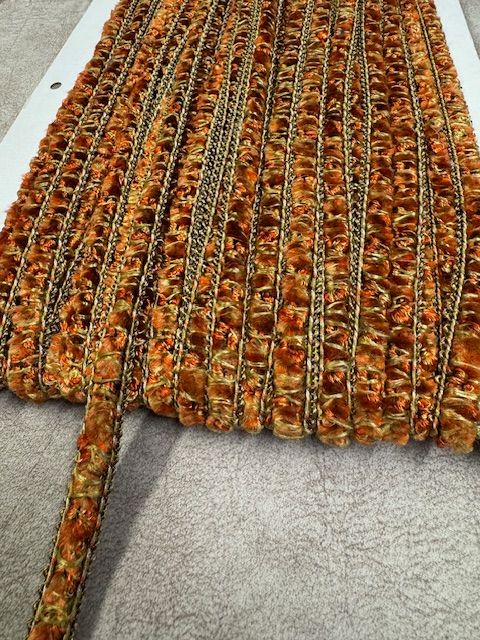 Upholstery Luxury Tufted Boucle Braid Trim - Fire Opal - Soft Options upholstery trim