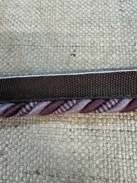 Upholstery Flanged Cord Trim - Double Plum