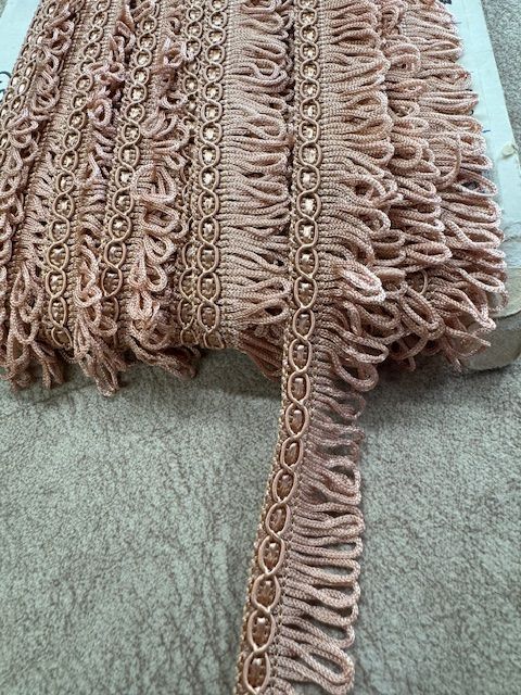 Upholstery Looped Tassel Fringe - Dusky Peach
