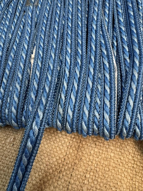 Upholstery Decorative Braid Trim - Two Tone Blue