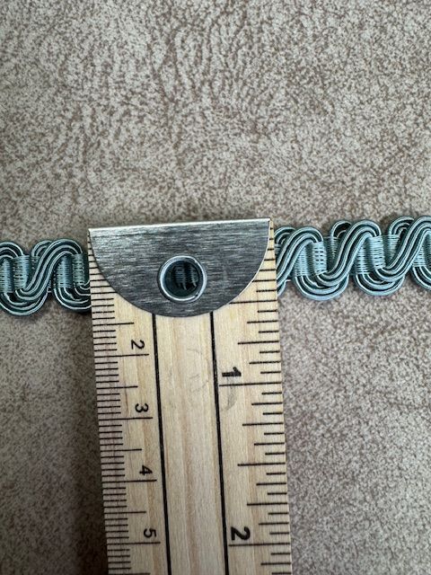 Upholstery Scroll Gimp/Braid Trim - French Blue