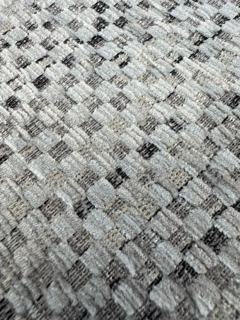 Ross Fabrics Dobby Grey Heavy Weave Upholstery Fabric
