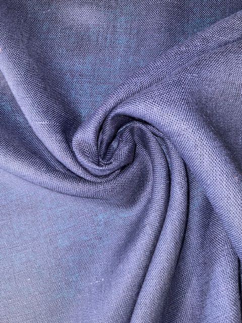 Blue Hessian Decorative Fabric - Fire Retardant