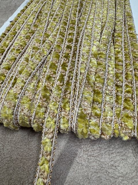 Upholstery Luxury Tufted Boucle Braid Trim - Pistachio - Soft Options upholstery trim