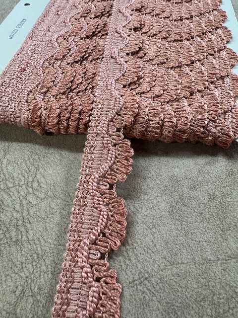 Upholstery Scalloped Decorative Fringe - Soft Coral