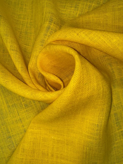 Yellow Hessian Decorative Fabric - Fire Retardant - Soft Options upholstery trim