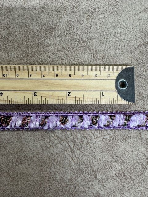 Upholstery Luxury Tufted Boucle Braid Trim - Bright Lilac