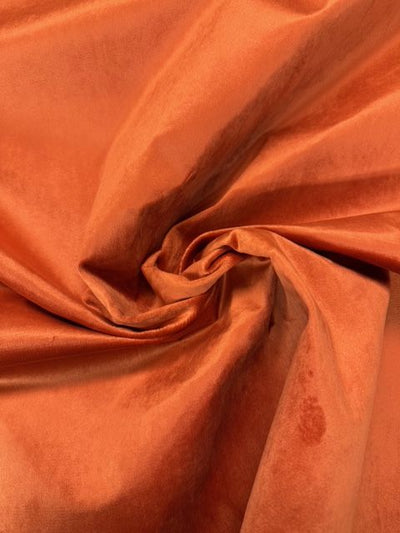 Rosemount Monaco Pumpkin Luxury Soft feel Velvet Upholstery Fabric - Soft Options upholstery trim