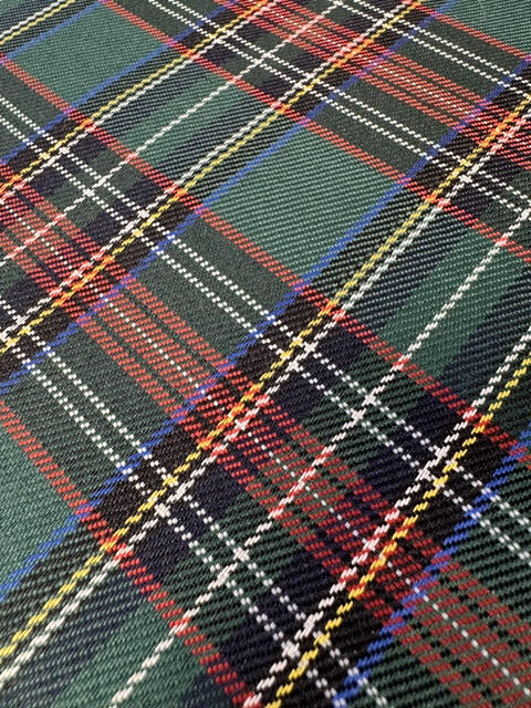 Ness Green Check Tartan Outdoor Fabric