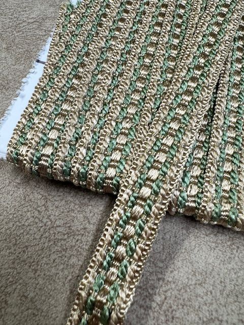 Upholstery Decorative Flat Braid Trim - Mint Caramel - Soft Options upholstery trim