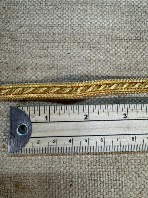 Upholstery Decorative Braid Trim - Old Gold