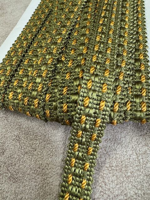 Upholstery Decorative Flat Braid Trim - Lime Pickle - Soft Options upholstery trim