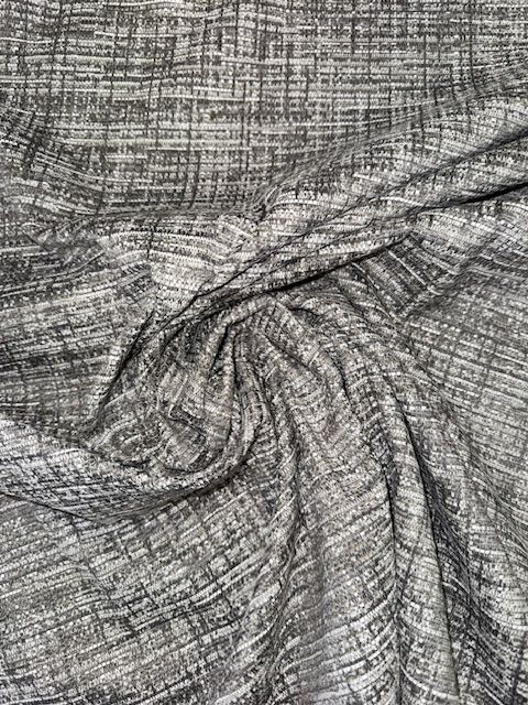 Charcoal Trellis Flatweave Upholstery Fabric