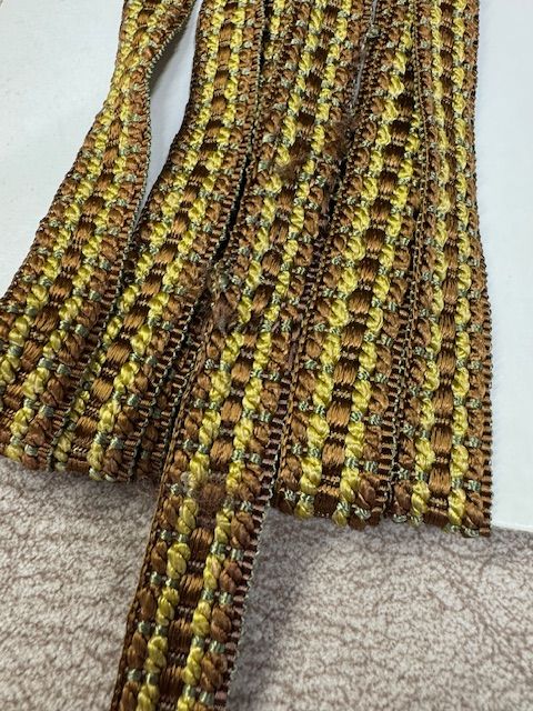 Upholstery Decorative Flat Braid Trim - Brown Pistachio - Soft Options upholstery trim