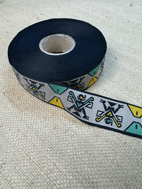 Upholstery Tape/Ribbon Trim - Multicoloured Tribal Design