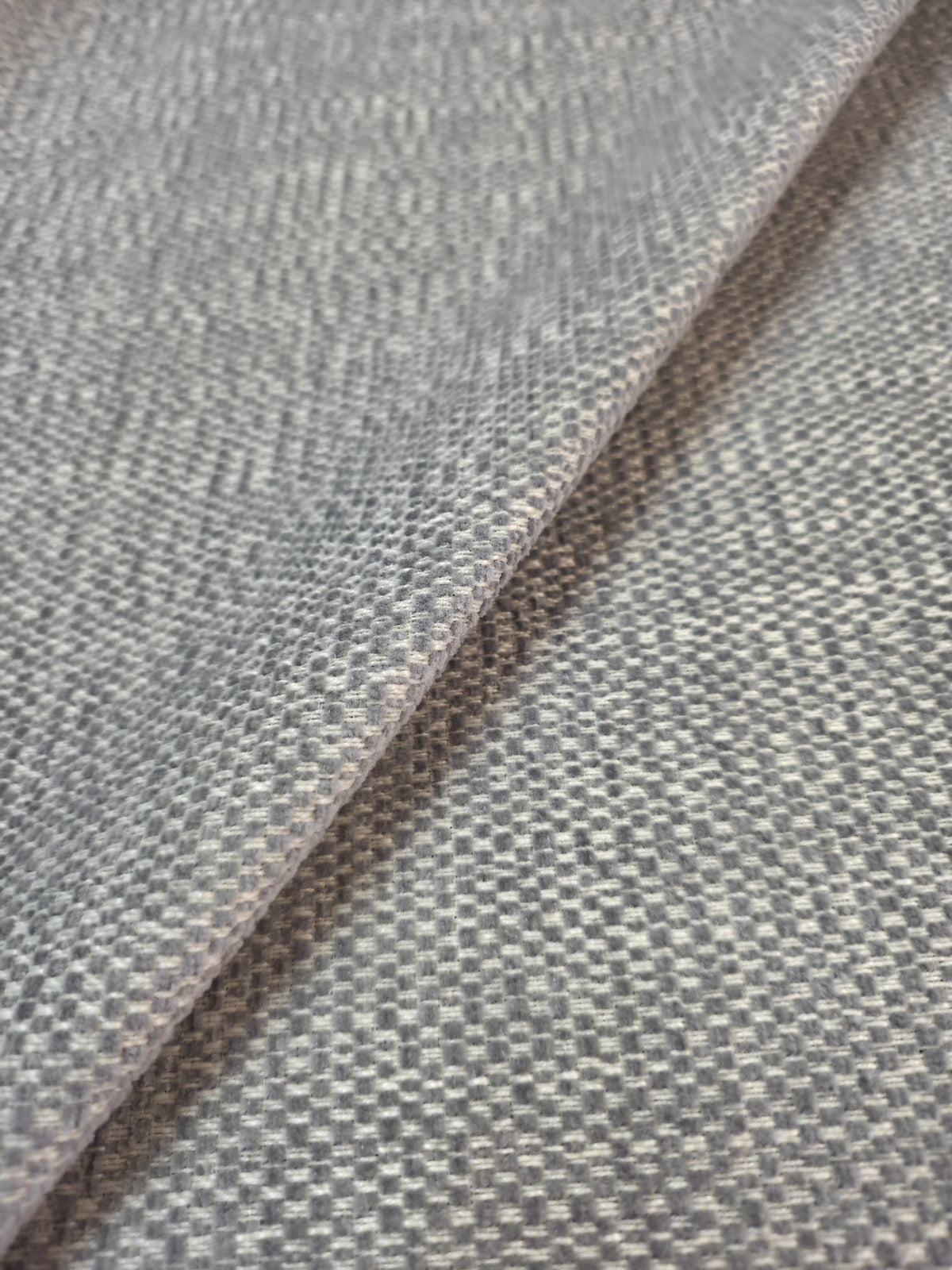 Bristol Mixed Grey Soft Feel Flat Weave Upholstery Fabric