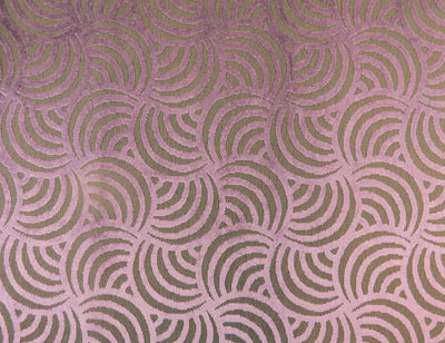Retro Design Embossed Heavy Velvet Upholstery Fabric - Purple - Soft Options upholstery trim