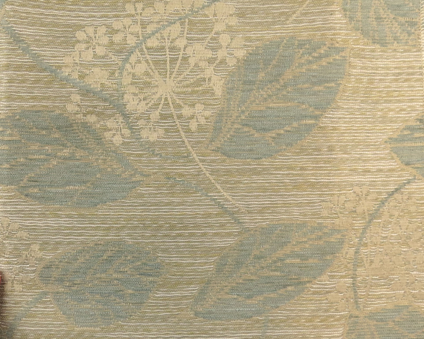 Natural Teal Heavy Weave Design Upholstery Fabric - Soft Options upholstery trim