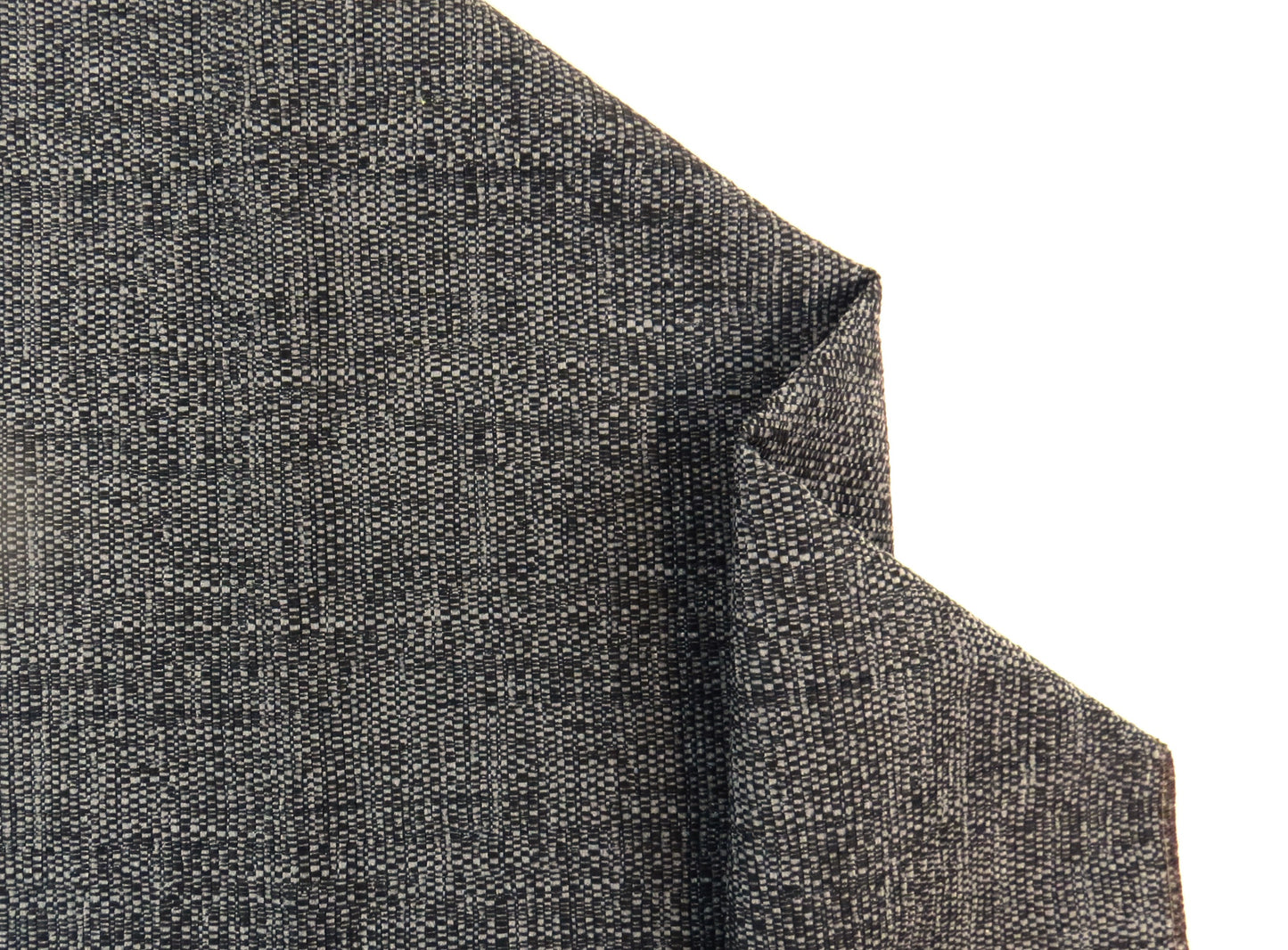 Black / Grey Fleck Woven Upholstery Fabric - Soft Options upholstery trim