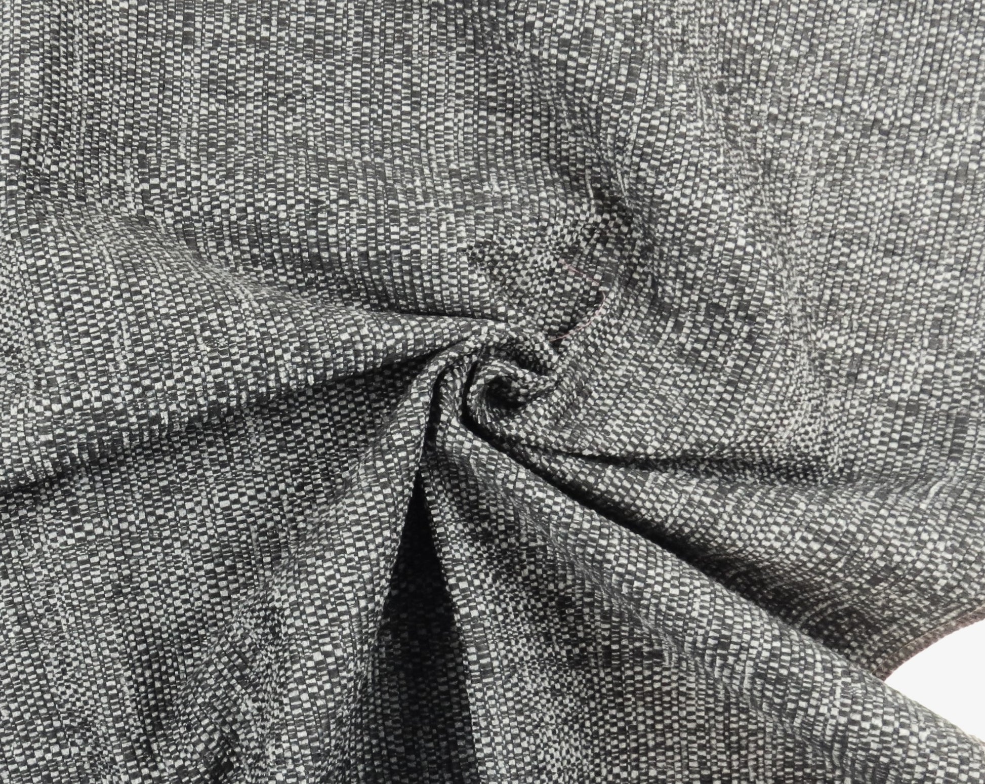 Black / Grey Fleck Woven Upholstery Fabric