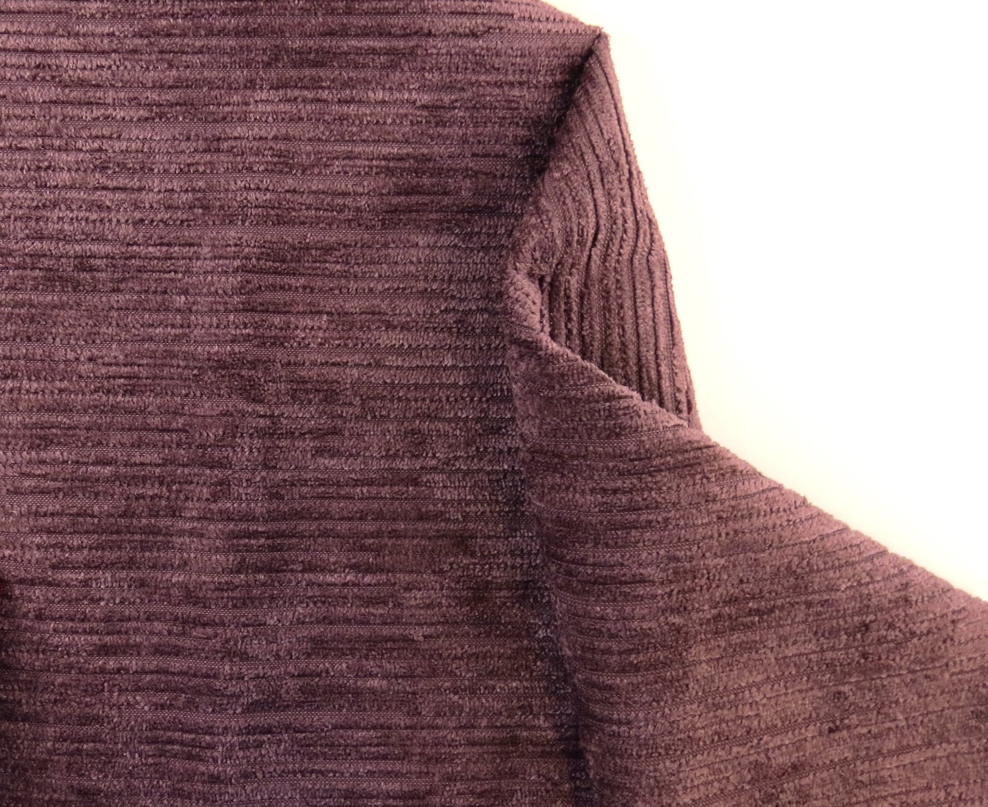 Chenille Heavy Cord Upholstery Fabric - Plum / Pink / Purple