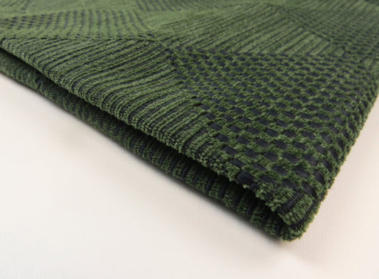 Heavy Contract Green Diamond Velvet Upholstery Fabric - Soft Options upholstery trim