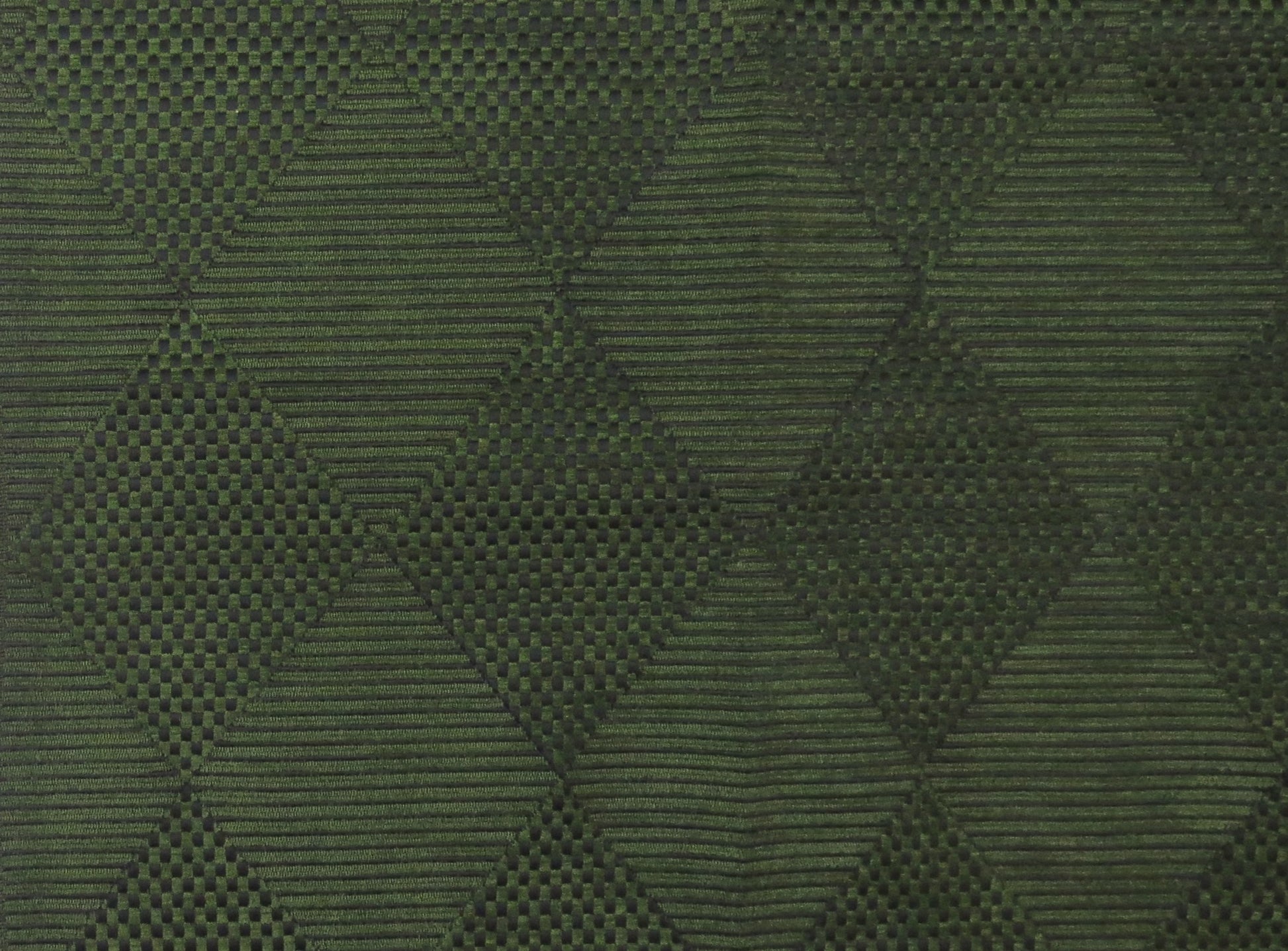 Heavy Contract Green Diamond Velvet Upholstery Fabric