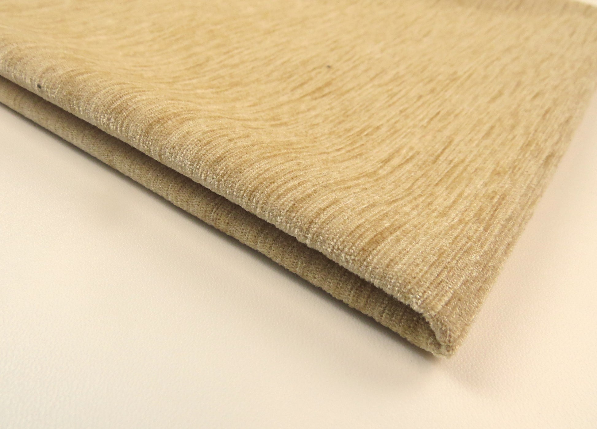 Plain Cream Chenille Upholstery Fabric