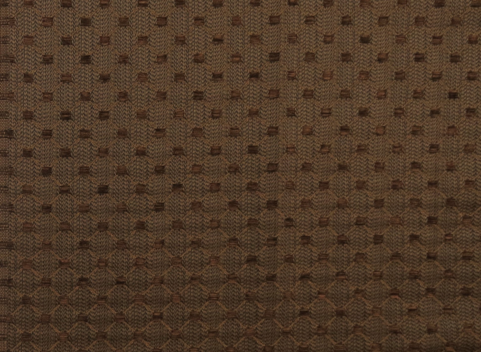 Brown Self Pattern Brocade Upholstery Fabric