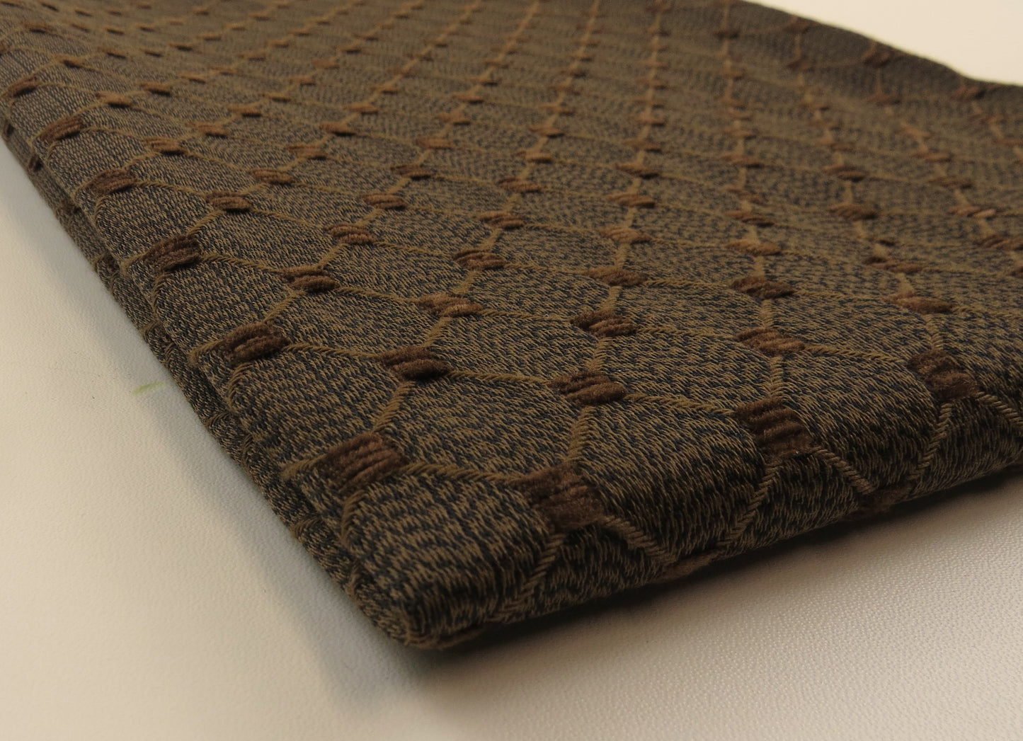 Brown Self Pattern Brocade Upholstery Fabric