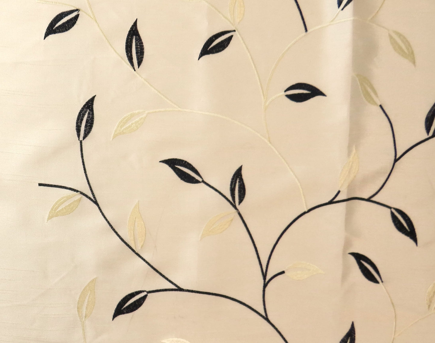 Black And White Floral Satin Brocade Upholstery Fabric - Soft Options upholstery trim