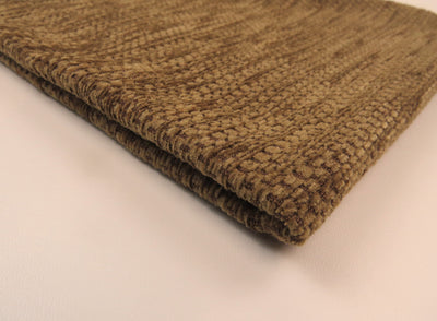 Heavy Ribbed Brown Chenille Upholstery Fabric - Soft Options upholstery trim