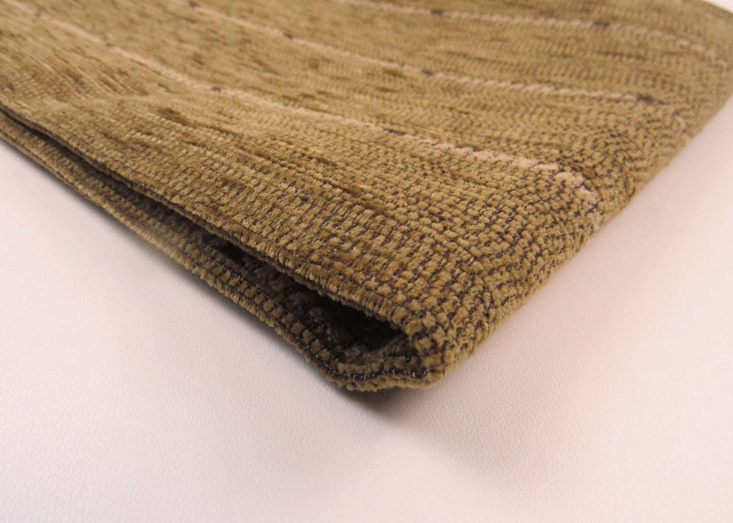 Brown Pinstripe Chenille Upholstery Fabric