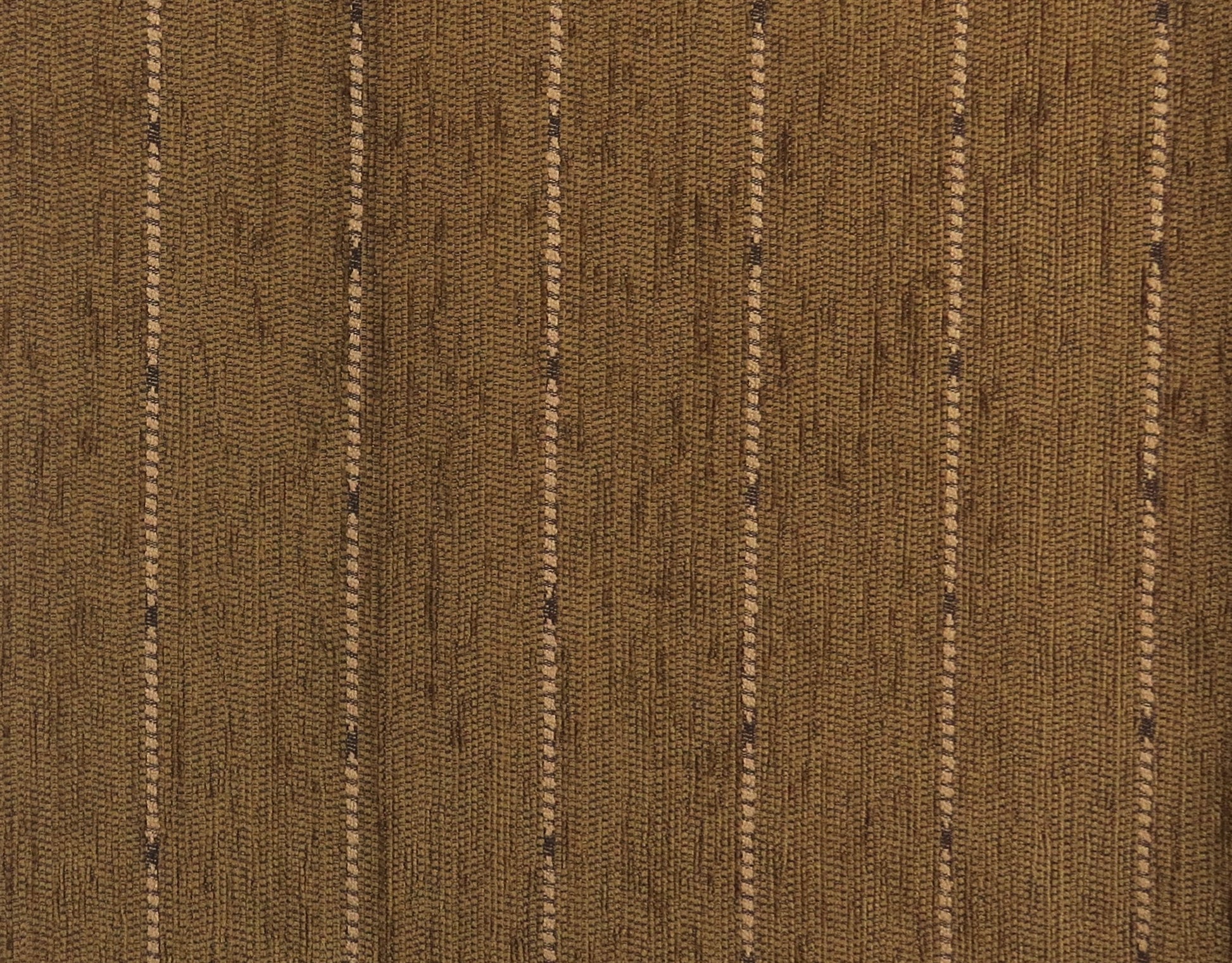 Brown Pinstripe Chenille Upholstery Fabric