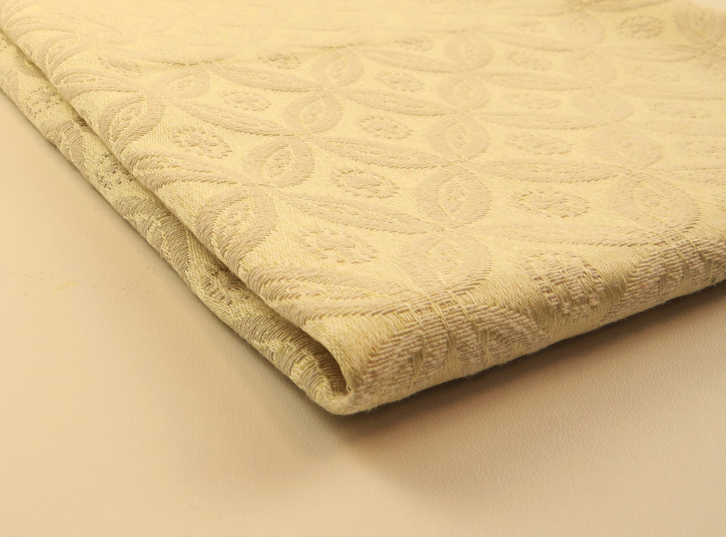 Traditional Cream Cirlcles Linen Upholstery Fabric - Soft Options upholstery trim
