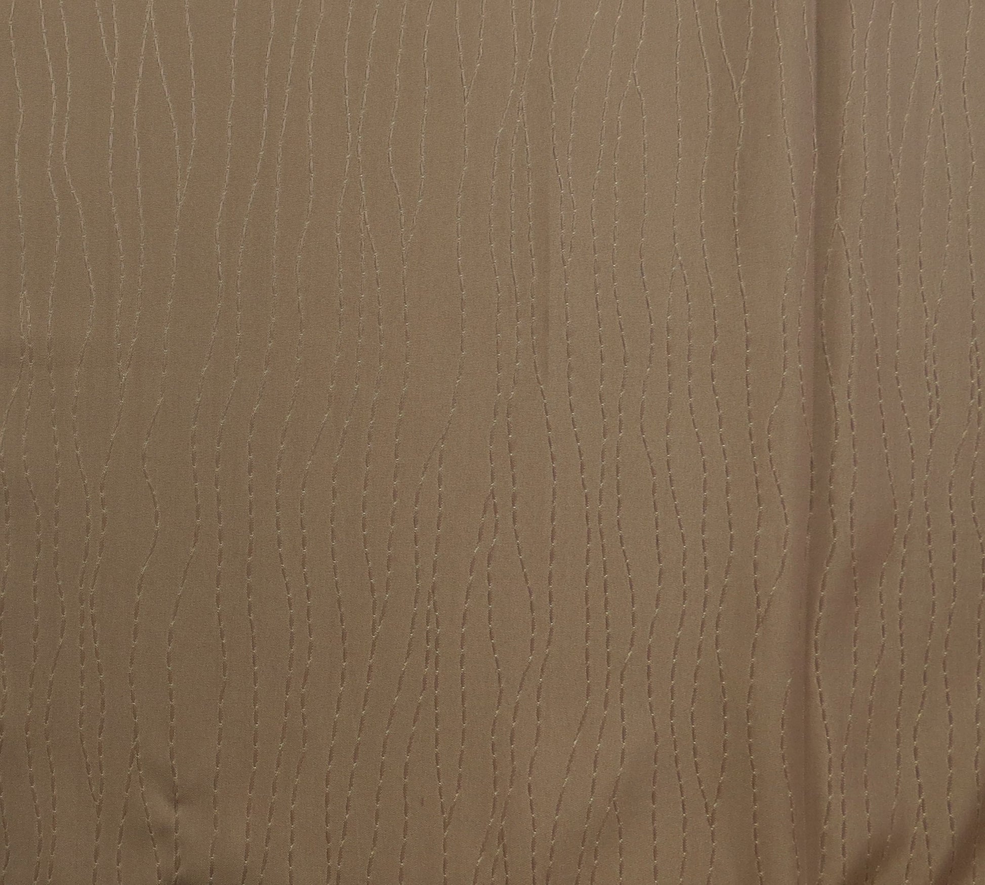 Fawn Wave Self Pattern Satin Brocade Upholstery Fabric