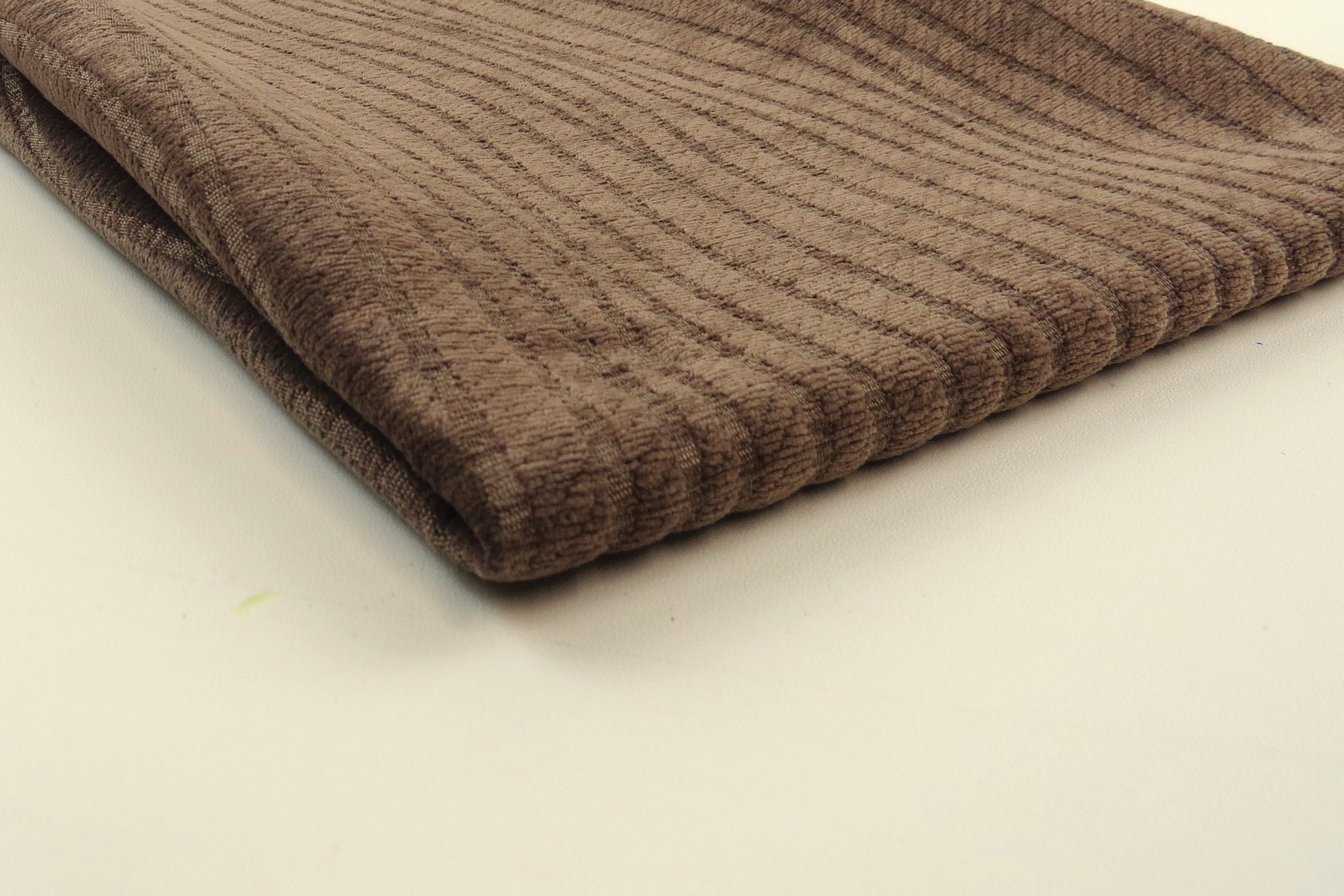 Brown Wave Self Pattern Chenille Upholstery Fabric