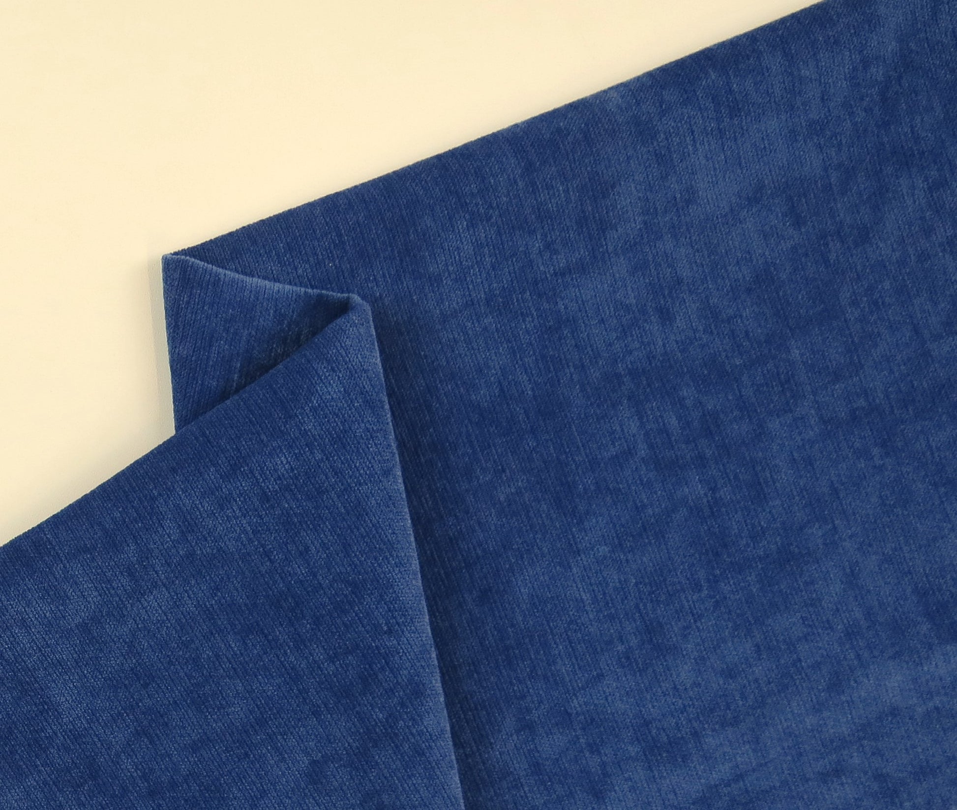 Medium Blue Chenille Upholstery Fabric