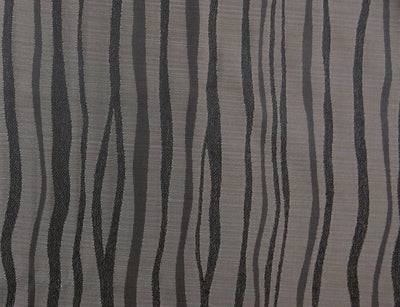 Black And Grey Wave Brocade Upholstery Fabric - Soft Options upholstery trim