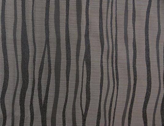 Black And Grey Wave Brocade Upholstery Fabric - Soft Options upholstery trim