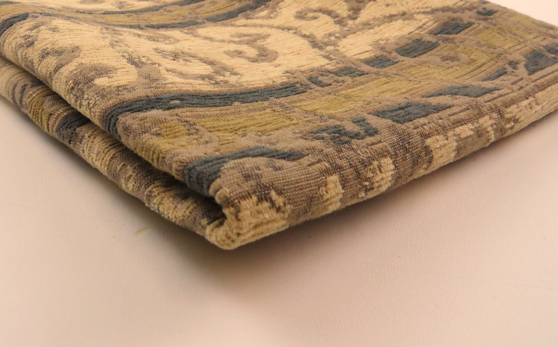 Traditional Natural Stripe Chenille Upholstery Fabric
