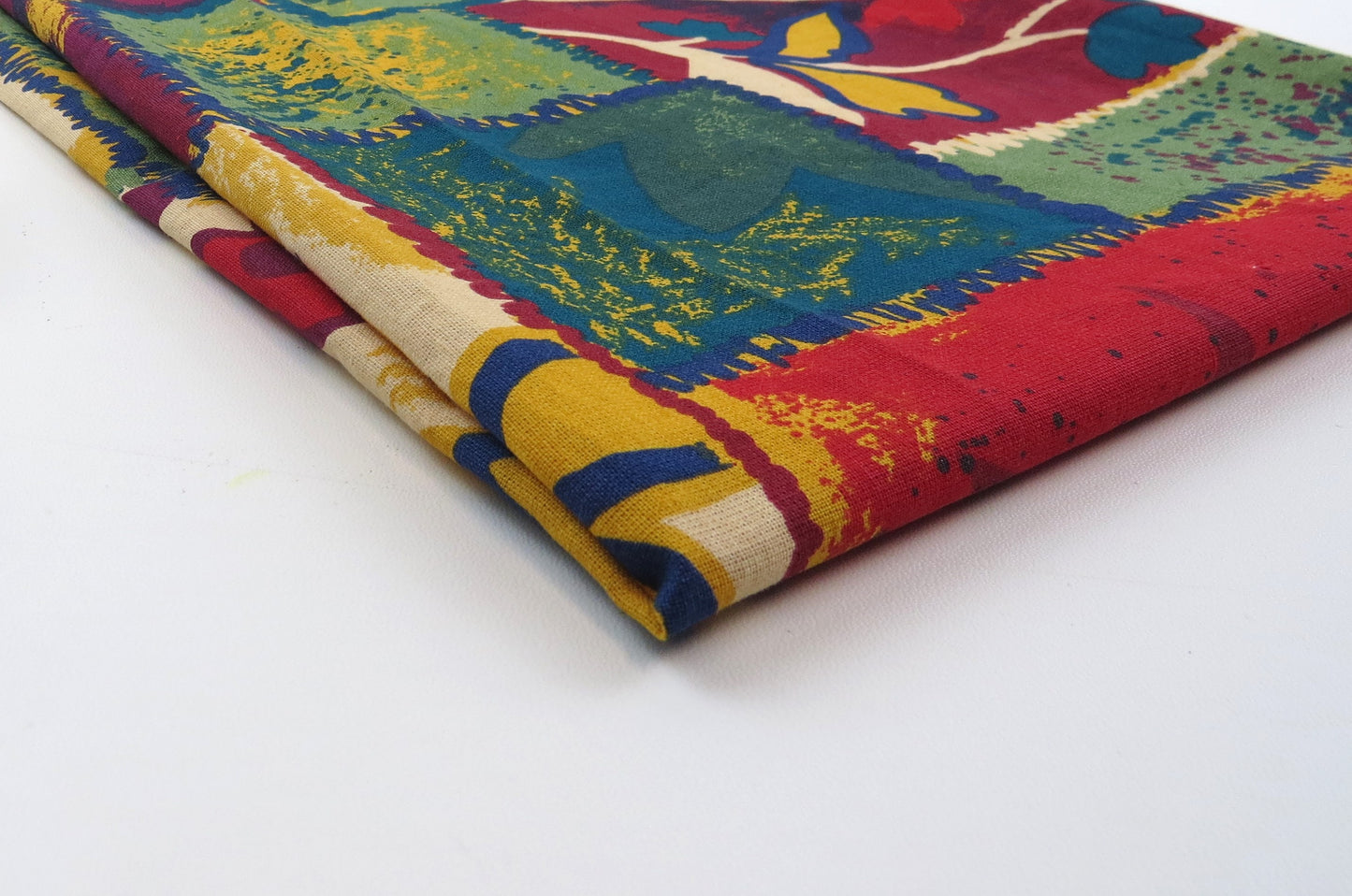 Multi Colour Floral Cotton Upholstery Fabric