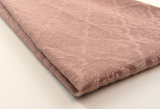 Pink Traditional Self Pattern Linen Upholstery Fabric