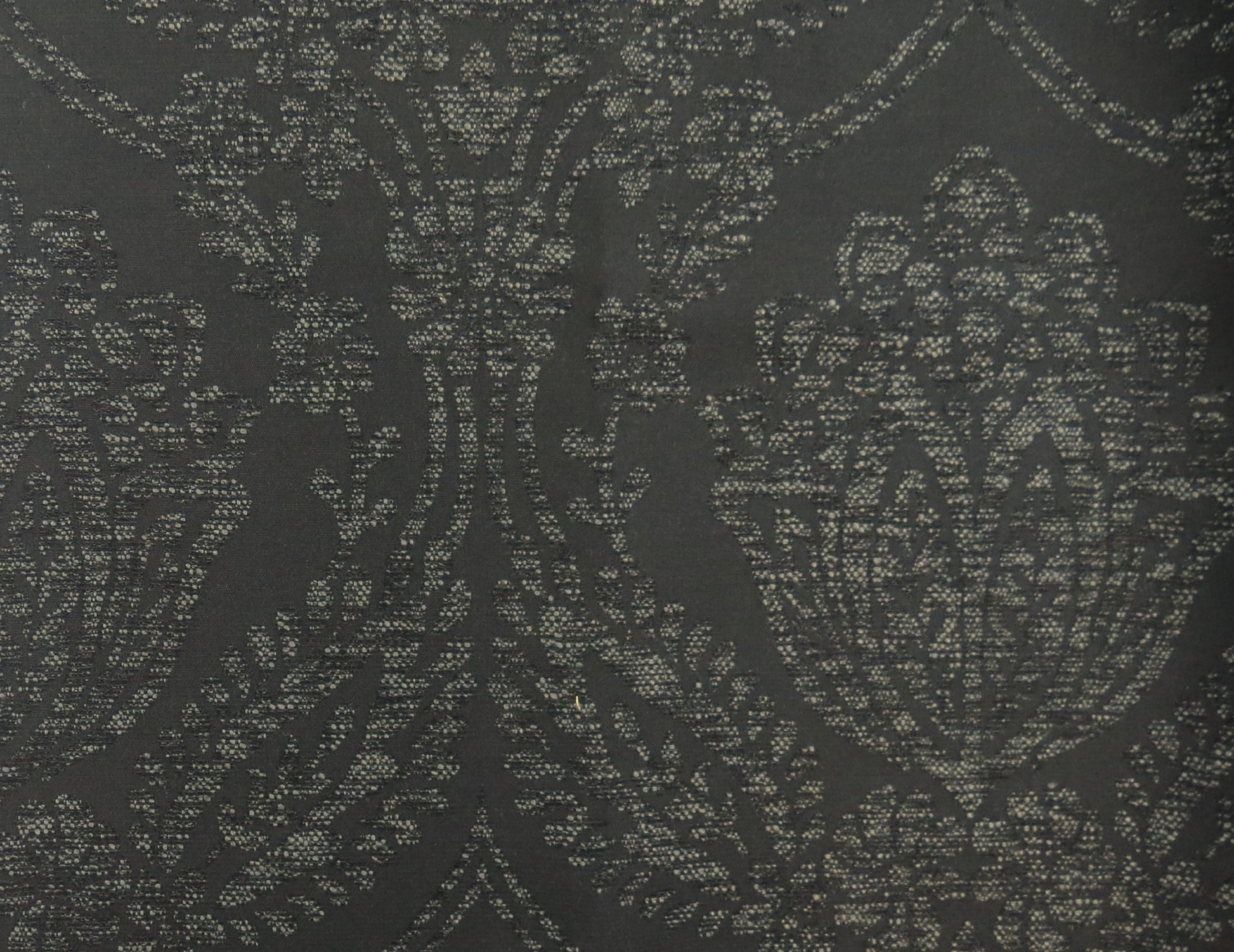 TRADITIONAL BLACK AND GREY FLAT WEAVE UPHOLSTERY FABRIC