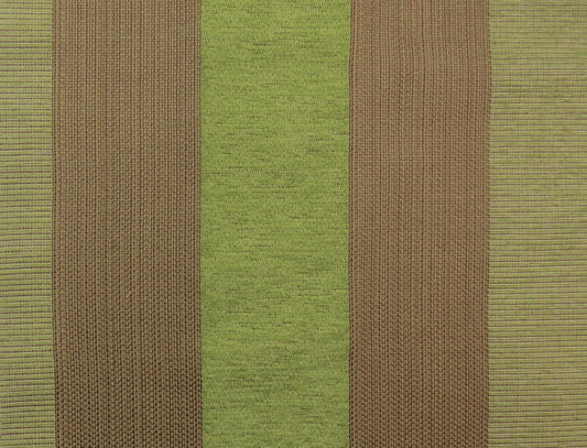 Brown And Green Stripe Flat Weave Upholstery Fabric - Soft Options upholstery trim