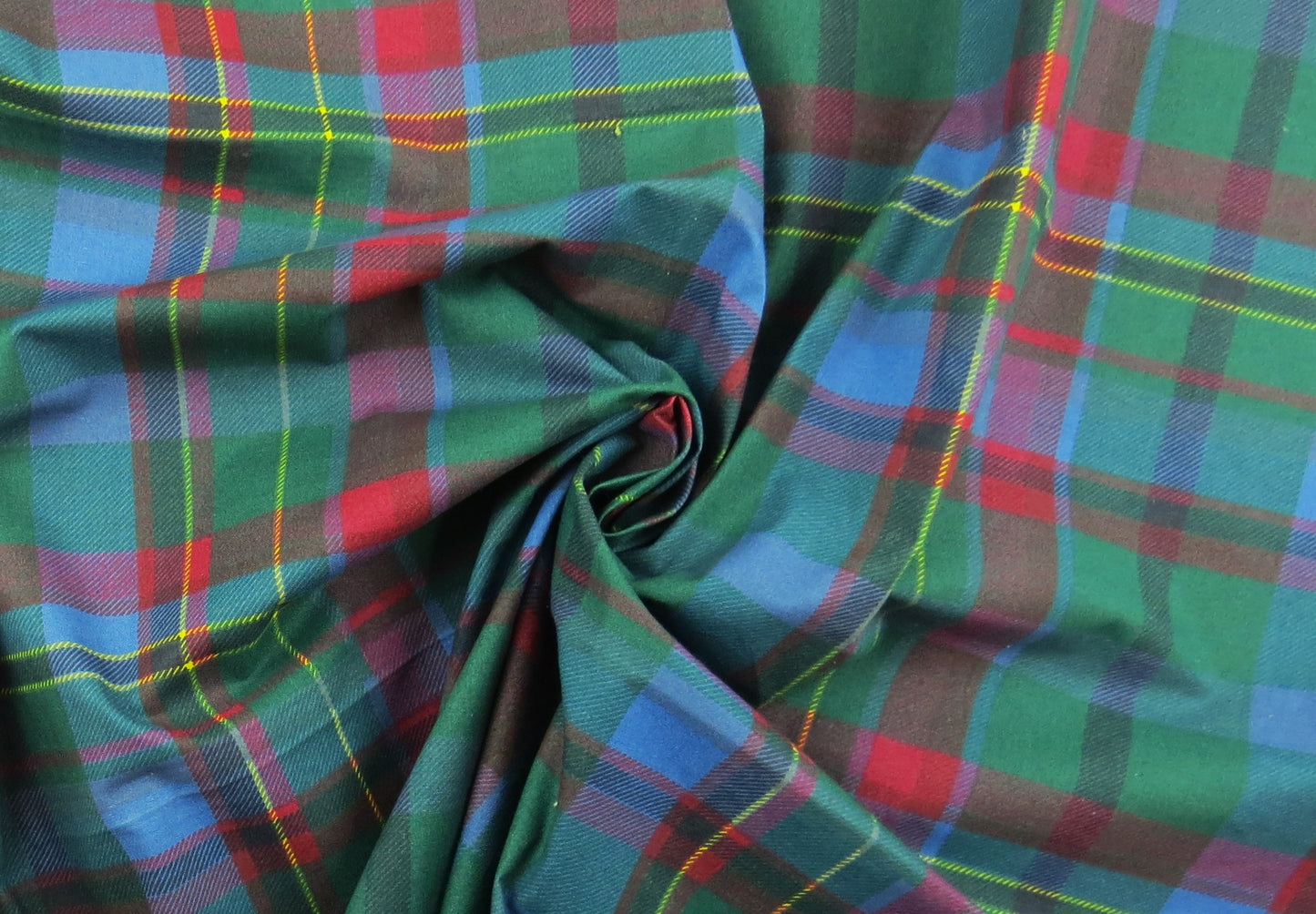 Tartan Check Linen Upholstery Fabric