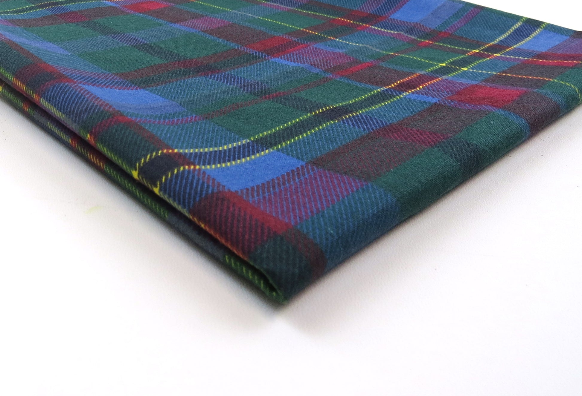 Tartan Check Linen Upholstery Fabric