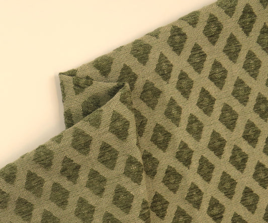 Light Green Diamond Chenille Upholstery Fabric