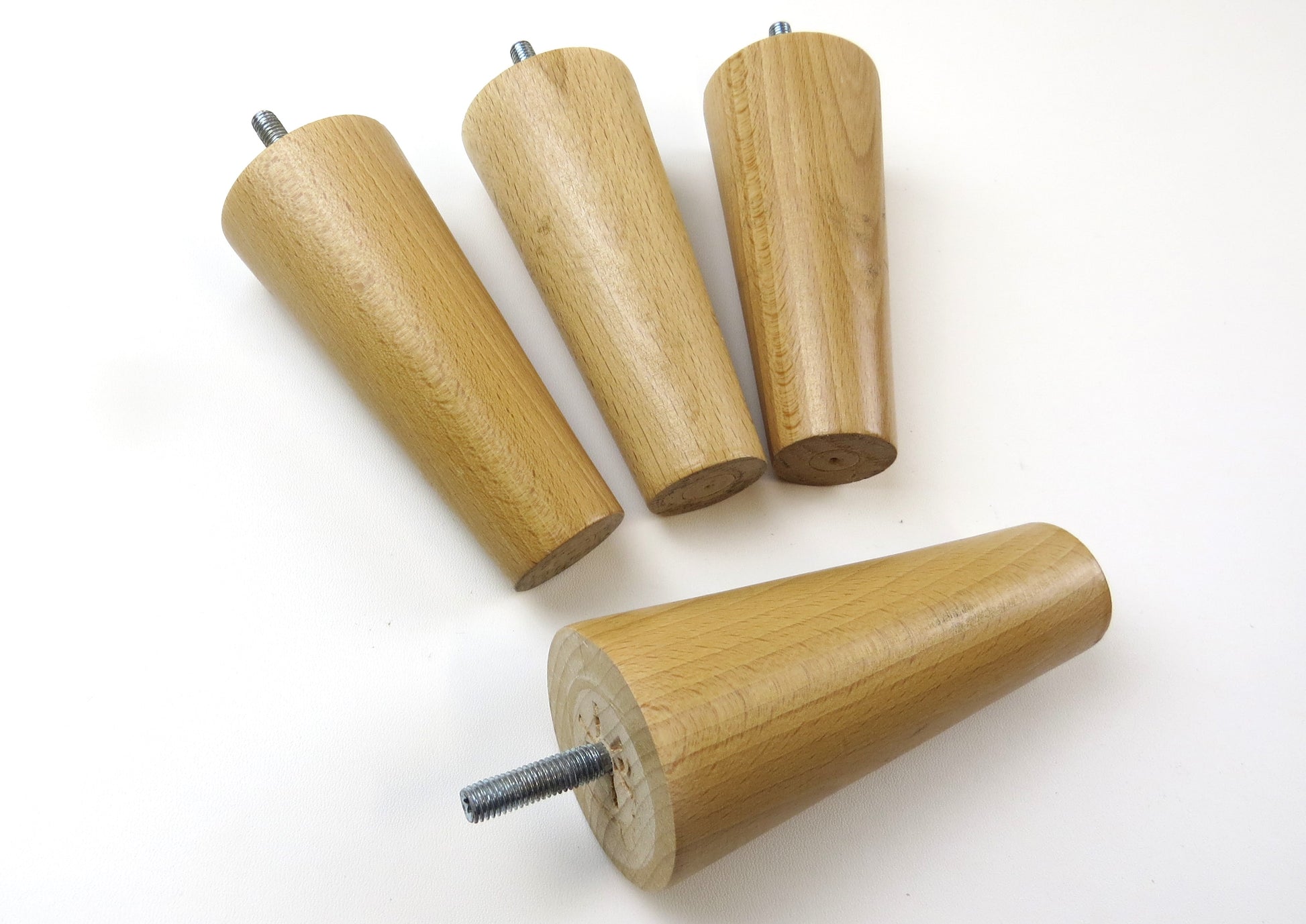 Light Wood Beech Round TapeRed Leg - Set Of 4