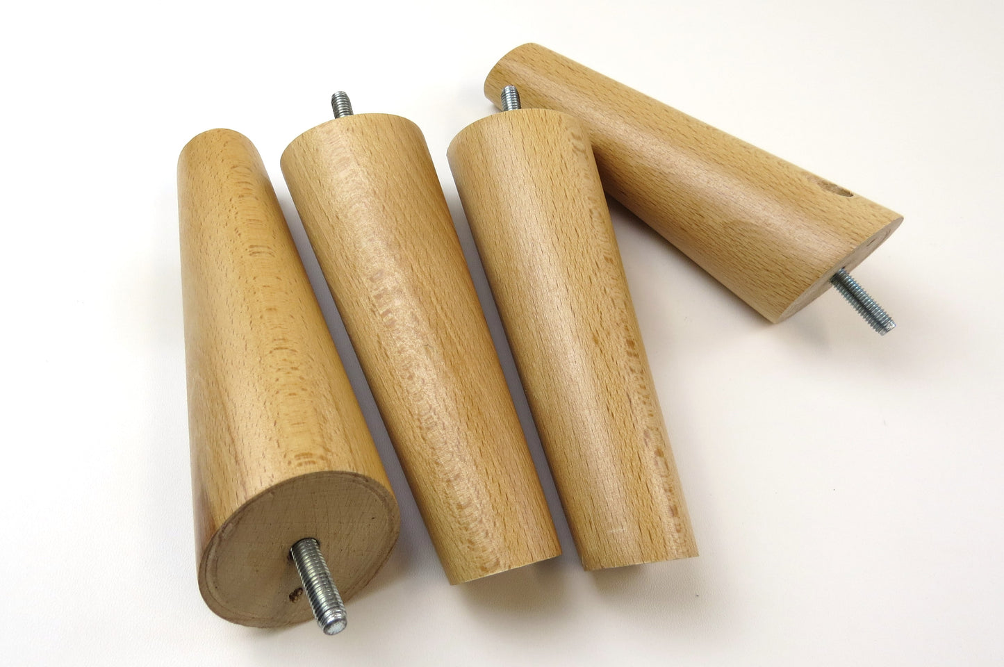 Light Wood Beech Round TapeRed Leg - Set Of 4 - Soft Options upholstery trim